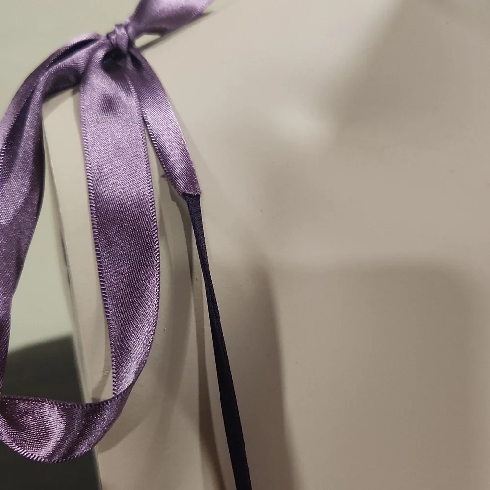 London Times Purple Tie-Strap Midi Dress - Picture 4 of 11